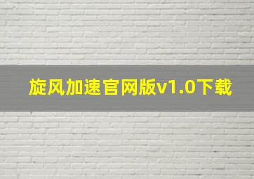 旋风加速官网版v1.0下载