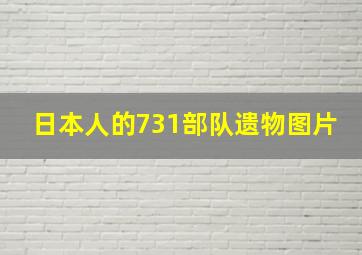 日本人的731部队遗物图片