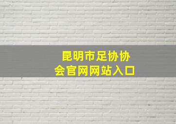 昆明市足协协会官网网站入口