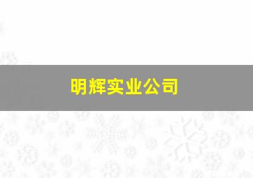 明辉实业公司