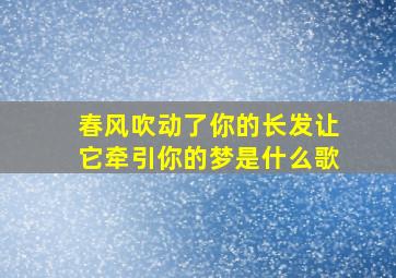 春风吹动了你的长发让它牵引你的梦是什么歌