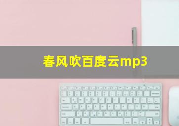 春风吹百度云mp3