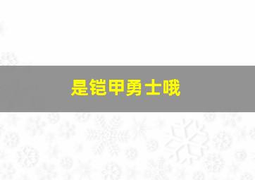 是铠甲勇士哦