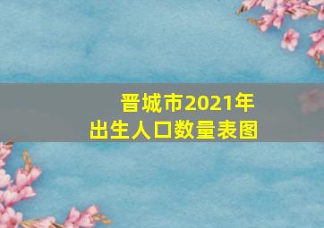 晋城市2021年出生人口数量表图