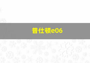 普仕顿e06