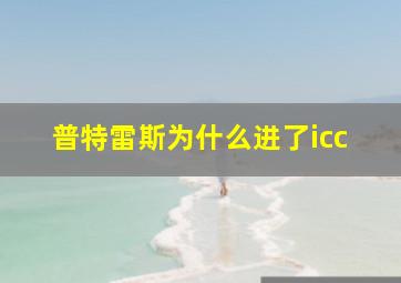 普特雷斯为什么进了icc