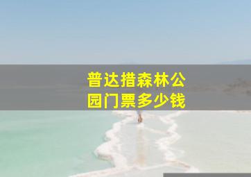 普达措森林公园门票多少钱