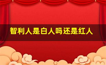 智利人是白人吗还是红人