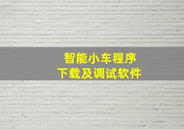 智能小车程序下载及调试软件