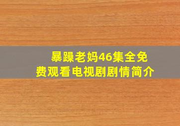 暴躁老妈46集全免费观看电视剧剧情简介