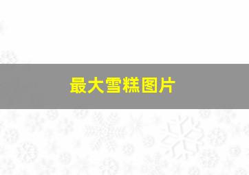 最大雪糕图片