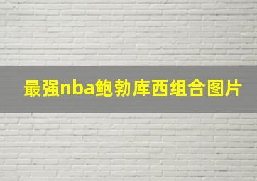 最强nba鲍勃库西组合图片