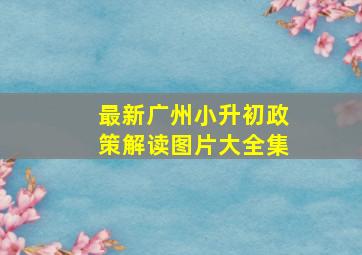 最新广州小升初政策解读图片大全集