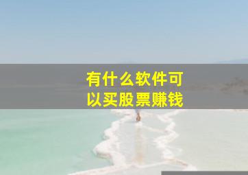 有什么软件可以买股票赚钱