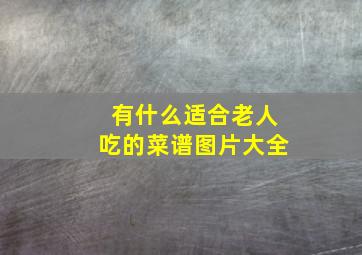 有什么适合老人吃的菜谱图片大全