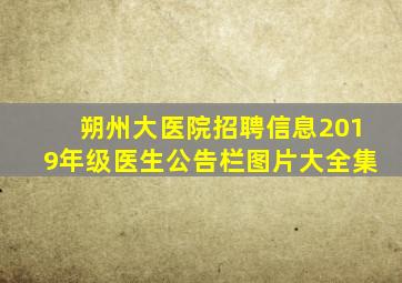 朔州大医院招聘信息2019年级医生公告栏图片大全集