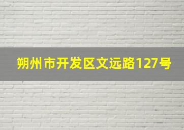 朔州市开发区文远路127号