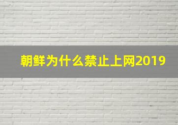 朝鲜为什么禁止上网2019