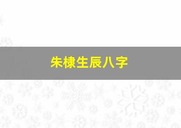 朱棣生辰八字