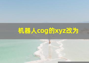 机器人cog的xyz改为