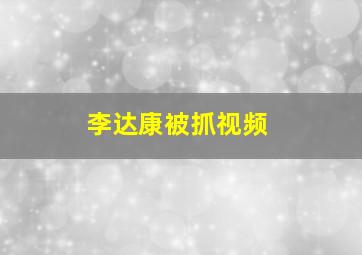 李达康被抓视频