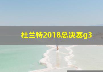 杜兰特2018总决赛g3