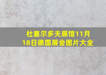 杜塞尔多夫展馆11月18日德国展会图片大全