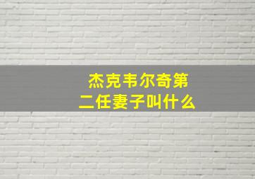 杰克韦尔奇第二任妻子叫什么