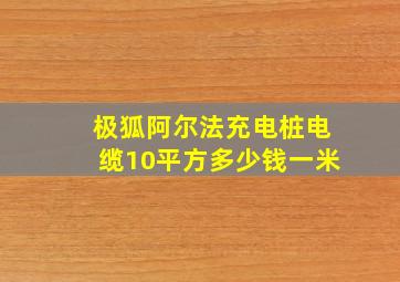 极狐阿尔法充电桩电缆10平方多少钱一米