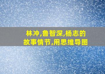 林冲,鲁智深,杨志的故事情节,用思维导图