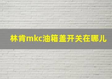 林肯mkc油箱盖开关在哪儿