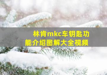 林肯mkc车钥匙功能介绍图解大全视频