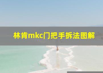 林肯mkc门把手拆法图解