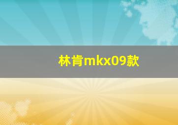 林肯mkx09款