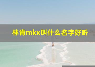 林肯mkx叫什么名字好听