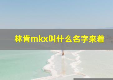 林肯mkx叫什么名字来着