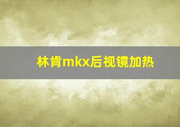 林肯mkx后视镜加热