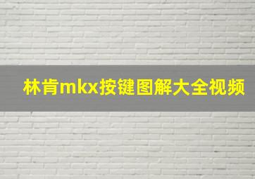 林肯mkx按键图解大全视频