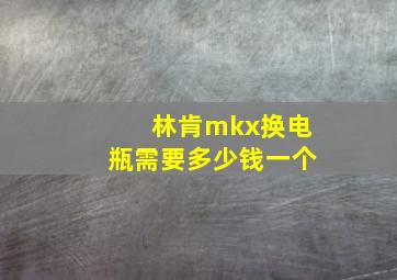 林肯mkx换电瓶需要多少钱一个