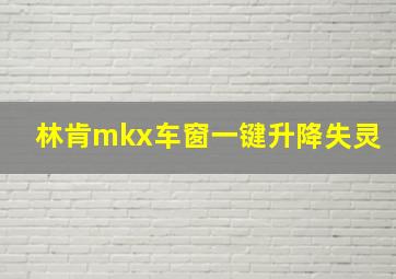 林肯mkx车窗一键升降失灵