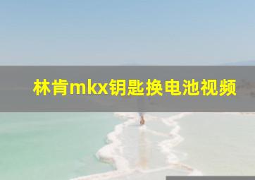 林肯mkx钥匙换电池视频