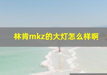 林肯mkz的大灯怎么样啊