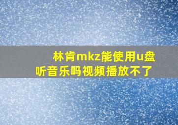 林肯mkz能使用u盘听音乐吗视频播放不了