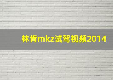 林肯mkz试驾视频2014