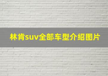 林肯suv全部车型介绍图片