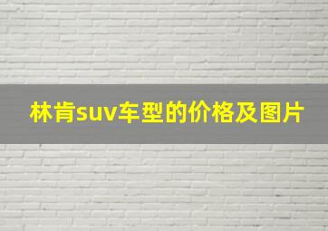 林肯suv车型的价格及图片