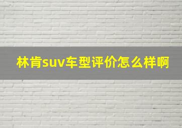 林肯suv车型评价怎么样啊