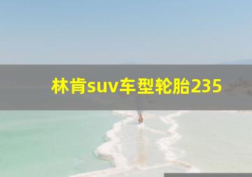 林肯suv车型轮胎235