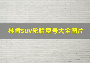 林肯suv轮胎型号大全图片