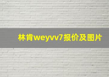 林肯weyvv7报价及图片